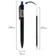 Ручка шариковая масляная автоматическая BRAUBERG "BLACK PEN RT", СИНЯЯ, игольчатый наконечник 0,7 мм, линия письма 0,35 мм, 144326 144326