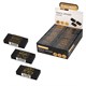 Ластик BRAUBERG "GOLDEN BLACK", 50х24х10 мм, прямоугольный, картонный держатель, экологичный ПВХ, ассорти, 272728 272728 - фото 371034