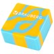 Ластик BRAUBERG "CLARITY", 34х34х14 мм, квадратный, экологичный ПВХ, ассорти, 272732 272732