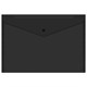 Папка-конверт с кнопкой прозрачная А4, BRAUBERG "UNIVERSAL", до 100 листов, черная, 0,15 мм, 273072 273072