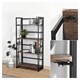 Стеллаж на металлокаркасе "BRABIX LOFT SH-001", 600х300х1250 мм, складной, цвет морёный дуб, 641228 641228