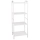 Стеллаж на металлокаркасе "Валенсия-14", 455х300х1205 мм, 4 полки, белый 291310
