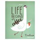 Дневник 5-11 класс 48 л., твердый, BRAUBERG, выборочный лак, с подсказом, "Гусь-джентльмен", 106884 106884