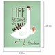Дневник 5-11 класс 48 л., твердый, BRAUBERG, выборочный лак, с подсказом, "Гусь-джентльмен", 106884 106884