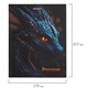 Дневник 5-11 класс 48 л., твердый, BRAUBERG, выборочный лак, с подсказом, "Dragon", 107195 107195