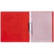 Папка для портфолио школьника/дошкольника, А4, 2 кольца, 10 файлов, красный пластик, ЮНЛАНДИЯ, 115235 115235