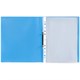 Папка для портфолио школьника/дошкольника, А4, 2 кольца, 10 файлов, пластик синий, ЮНЛАНДИЯ, 115236 115236
