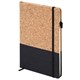 Блокнот в наборе с ручкой А5, 145х213 мм, BRAUBERG "Cork", под кожу, ЭКО обложка, 80 листов, черный, 116865 116865