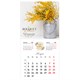 Календарь настенный перекидной 2026 г., BRAUBERG, 12 листов, 28,5х28,5 см, "Цветы", 116930 116930