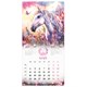 Календарь настенный перекидной 2026 г., BRAUBERG, 12 листов, 28,5х28,5 см, "Лошадка и девочка", 116937 116937