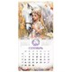 Календарь настенный перекидной 2026 г., BRAUBERG, 12 листов, 28,5х28,5 см, "Лошадка и девочка", 116937 116937
