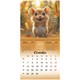 Календарь настенный перекидной 2026 г., BRAUBERG, 12 листов, 21,4х21,4 см, МИНИ, "Magic animals", 116943 116943