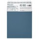 Блокнот А5, 80 л., силиконовый гребень, обложка пластик, клетка, BRAUBERG, синий, 117561 117561