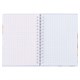 Блокнот МАЛЫЙ ФОРМАТ А6, 80 л., гребень, твердый картон, клетка 2 цв., HATBER, "Чарующая нежность", 082843, 80ЗКтд6В1гр_30 117670