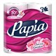 Бумага туалетная бытовая, спайка 4 шт., 3-слойная (4х16,5 м), PAPIA, аромат "Таинственный сад", 5080741 118565