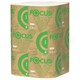 Полотенца бумажные 250 шт., FOCUS (Система H3) Eco, 1 слой, белые, КОМПЛЕКТ 15 пачек, 23х23 см, V-сложение, 5083741 118582