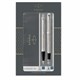 Набор PARKER "IM Stainless Steel CT": шариковая ручка синяя и перьевая ручка синяя, 2183058 144354