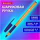 Ручка шариковая с грипом BRAUBERG "i-STICK POINT ORANGE", СИНЯЯ, пишущий узел 0,7 мм, линия письма 0,35 мм, 144386 144386