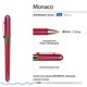Ручка шариковая BRUNO VISCONTI "MONACO PEARL", СИНЯЯ, пурпурный корпус, линия 0,4 мм, 20-0125/83 144564