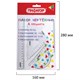 Набор чертежный ПИФАГОР (линейка 20 см, 2 треугольника, транспортир), прозрачный, 210852 210852