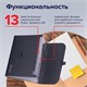 Папка-портфель пластиковая BRAUBERG А4 (327х254х30 мм), 13 отделений, серая, 221438 221438
