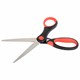 Ножницы BRAUBERG "Office", 160 мм, красно-черные, прорезиненные ручки, 2-х сторонняя заточка, 231564 231564