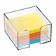 Подставка для бумажного блока пластиковая, 90х90х50 мм, прозрачная, ПЛ61 235806
