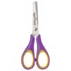 Ножницы ЮНЛАНДИЯ "ВОЗДУШНЫЙ ЗМЕЙ", 125 мм, для правши, резиновые вставки, фиолетово-желтые, европодвес, 236856 236856