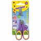Ножницы ЮНЛАНДИЯ "ВОЗДУШНЫЙ ЗМЕЙ", 125 мм, для правши, резиновые вставки, фиолетово-желтые, европодвес, 236856 236856