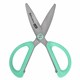 Ножницы 137 мм, резиновые рукоятки, пастельный мятный, чехол на лезвии, BRAUBERG KIDS, 238354 238354