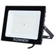 Прожектор светодиодный 100 Вт, 6500 К, 8000 Лм, 100 м2, IP65, 250x178x27 мм, черный, SONNEN, 238415 238415