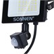 Прожектор светодиодный с датчиком движения 20 Вт, 6500 К, 1600 Лм, 20 м2, IP65, 122х146х51 мм, черный, SONNEN, 238416 238416