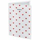 Обложка для паспорта натуральная кожа флоттер, принт "Сердечки", цвет белый, BRAUBERG, 238866 238866