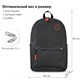 Рюкзак BRAUBERG ENERGETIC универсальный, эргономичный, "Recycle", черный\серый, 43х30х16 см, 270796 270796