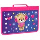 Папка для труда на молнии BRAUBERG А4 с ручкой, 1 отделение, картон, органайзер, "Smiling bear", 270990 270990