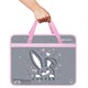 Папка на молнии с ручками BRAUBERG А4, 1 отделение, пластик, 80 мм, "Curious bunny", 272164 272164