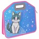 Папка-сумка ЮНЛАНДИЯ, 1 отделение, фетровые ручки, 34х30х11 см, Anime cat, 272204 272204