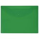Папка-конверт с кнопкой прозрачная МАЛОГО ФОРМАТА А5, BRAUBERG UNIVERSAL, зеленая, 0,15 мм, 273069 273069