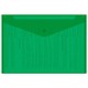 Папка-конверт с кнопкой прозрачная А4 BRAUBERG UNIVERSAL, до 100 листов, зеленая, 0,15 мм, 273074 273074