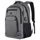 Рюкзак HEIKKI SECURE (ХЕЙКИ) универсальный, 2 отделения, отделение для ноутбука, серый, 46x31x19 см, 273895 273895