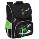 Ранец GRIZZLY анатомическая спинка, с мешком для обуви, для мальчиков, "SNEAKER", черный, 33х25х13 см, RAm-585-8/1 274140