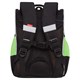 Ранец GRIZZLY анатомическая спинка, с мешком для обуви, для мальчиков, "SNEAKER", черный, 33х25х13 см, RAm-585-8/1 274140