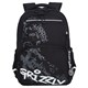 Рюкзак GRIZZLY школьный, анатомическая спинка, 2 отделения, для мальчиков, "BREAK DOWN", 39х28х20 см, RB-554-7/4 274164