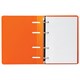 Тетрадь на кольцах А5 160х215 мм, 80 л., пластик, клетка, BRAUBERG, "Оранжевый", 403253 403253