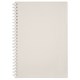 Тетрадь обложка пластик, А5 80 л., гребень мягкий (силиконовый), клетка, BRAUBERG, бежевый, 405358 405358