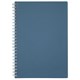 Тетрадь обложка пластик, А5 80 л., гребень мягкий (силиконовый), клетка, BRAUBERG, синий, 405360 405360