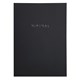 Тетрадь на кольцах БОЛЬШАЯ А4, 215х305 мм, 100 л., твердый картон, клетка, BRAUBERG, "Minimal black", 405408 405408