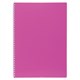 Тетрадь обложка пластик, А4, 80 л., гребень, клетка, HATBER, "LINE NEON" Розовая, 081545, 80Т4В1гр_03033 405494