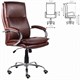 Кресло офисное BRABIX PREMIUM "Cuba EX-542", экокожа, коричневое, 532550 532550