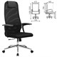 Кресло BRABIX PREMIUM "Ultimate EX-801" хром, плотная двойная сетка Х2, черное, 532917 532917
